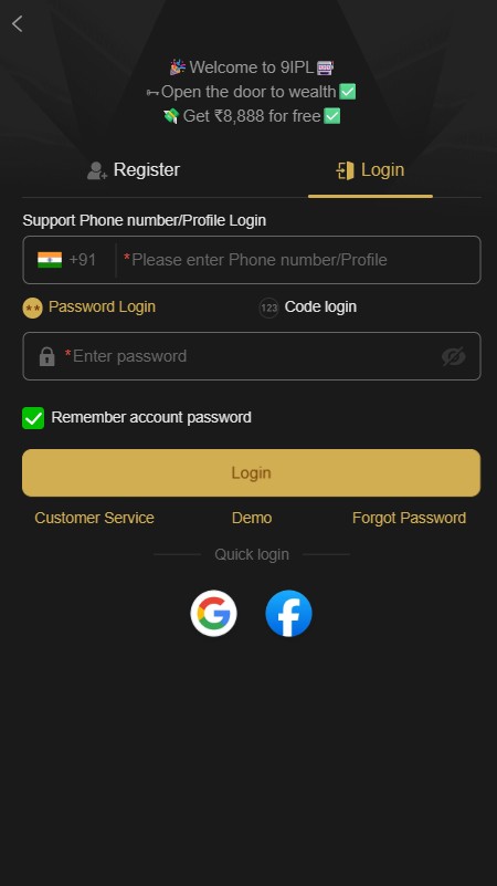 9ipl game login